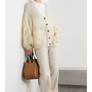 LOEWE Oversized mohair-blend cardigan